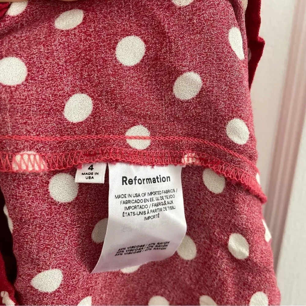 Reformation  Afternoon Campari Dress